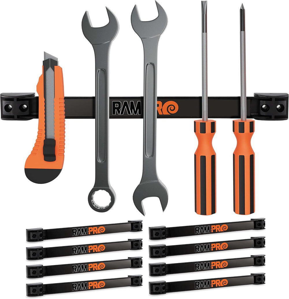 12" Magnetic Tool Holder Strip - A Tool Magnet Bar for Garage Organizati...