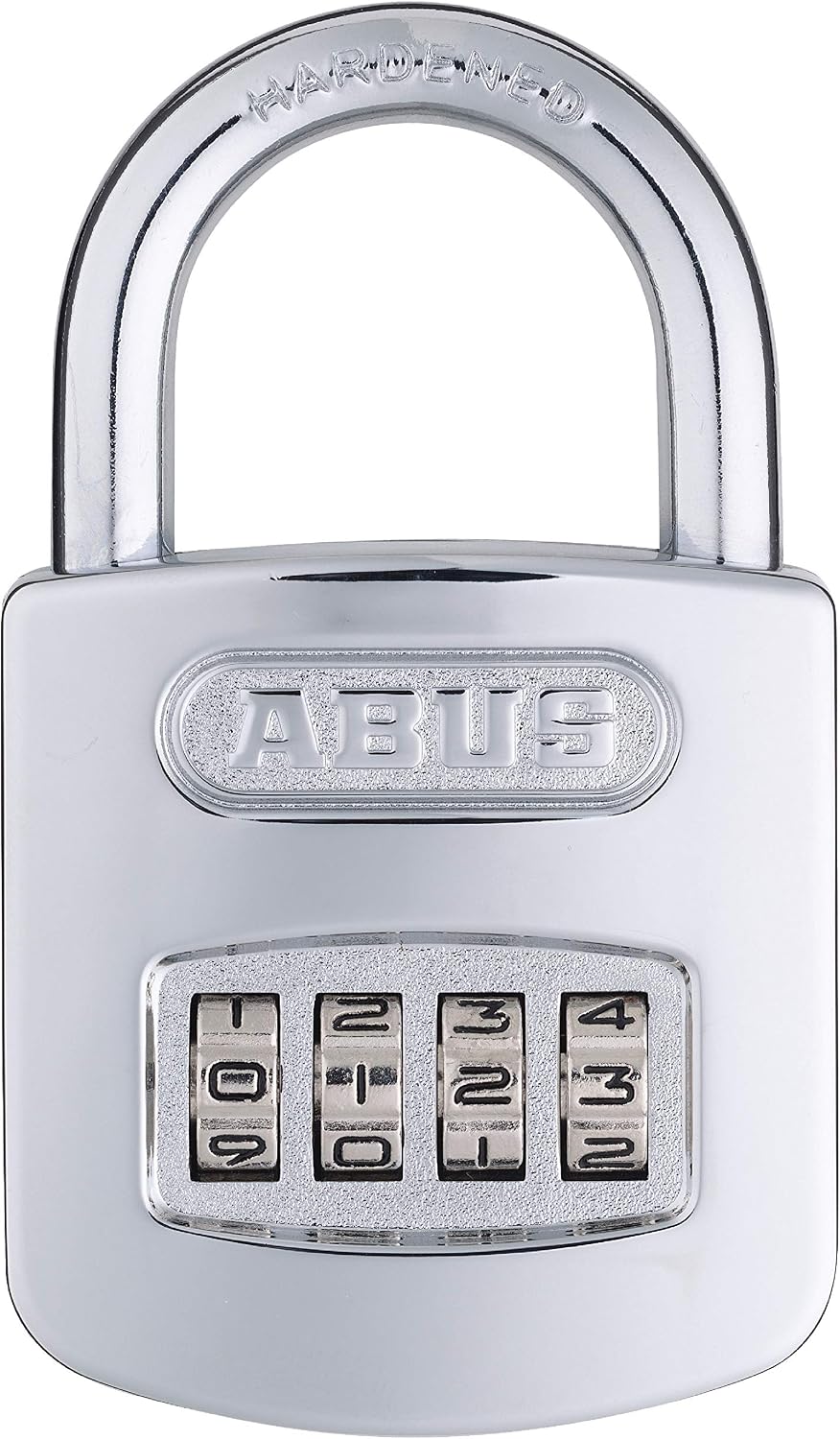 ABUS 160/50 B 160 All Weather Chrome 4 Dial Combination Padlock