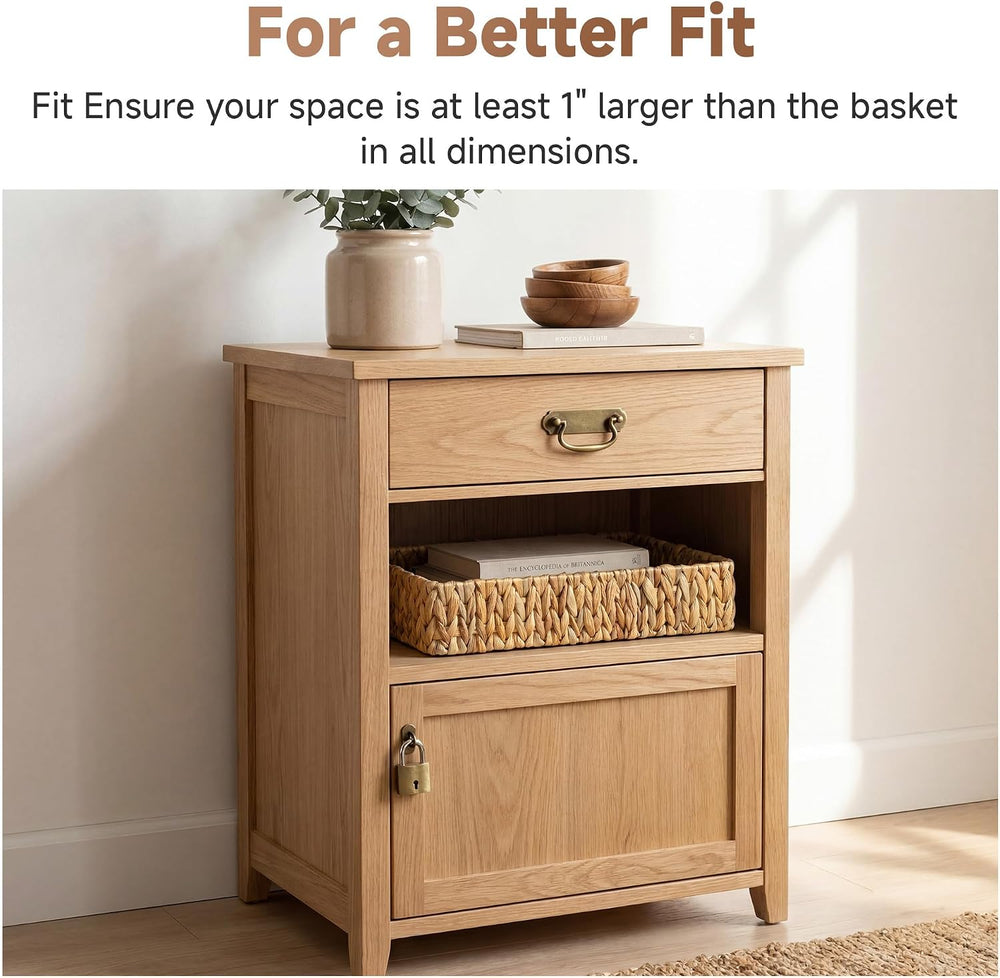 StorageWorks Large Bathroom Baskets, Wicker Storage Baskets for Shelves