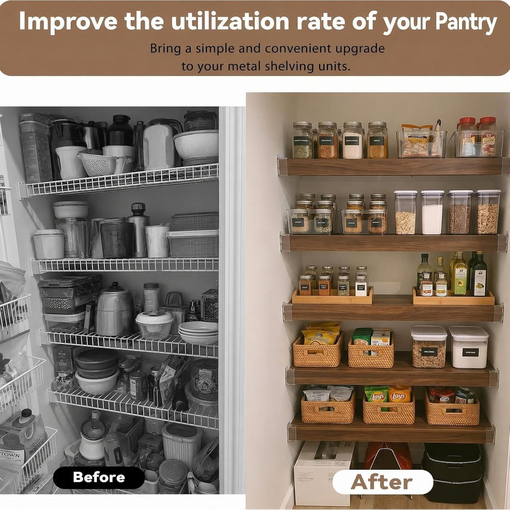 Wire Shelf Covers for Pantry ，Closet, 5 Pcs Shelf Liners (24 * 12")