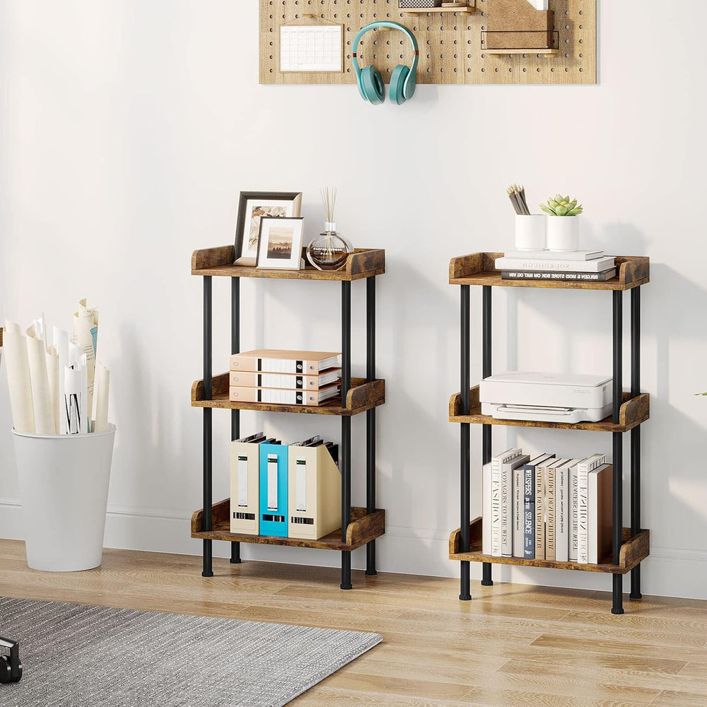 Bookshelf Small Book Shelf 3 Tier Wood Bookcase