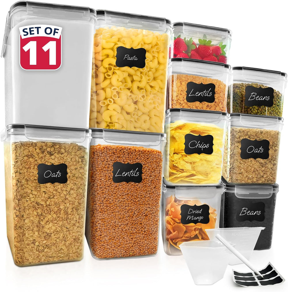 Reli. Storage Containers Kitchen & Pantry 11 Sets | Food Storage with Lids