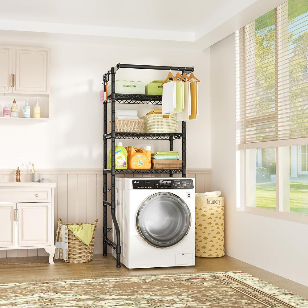 Ulif U11 Mini Over Washer and Dryer Shelves, 3 Tiers Laundry Room Storage and...