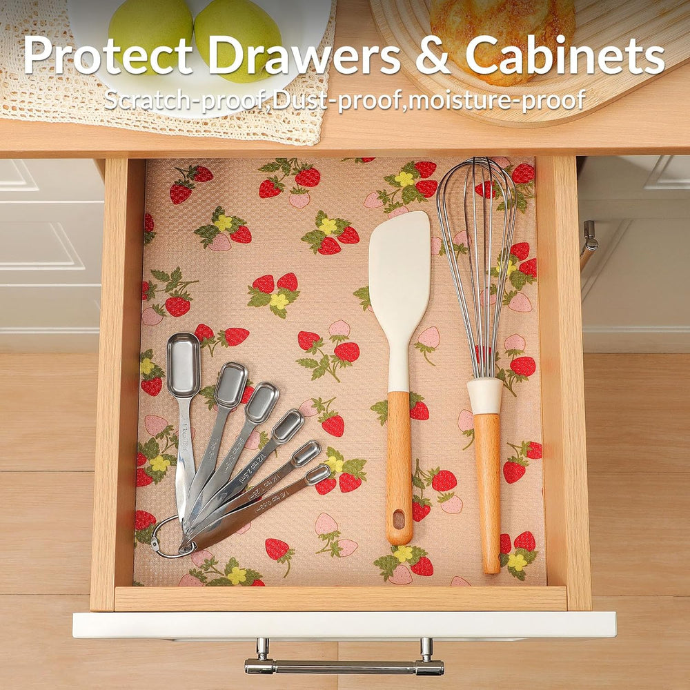 Cooyes Shelf Liner for Kitchen Cabinets Waterproof, 17.5"x240" Stra...