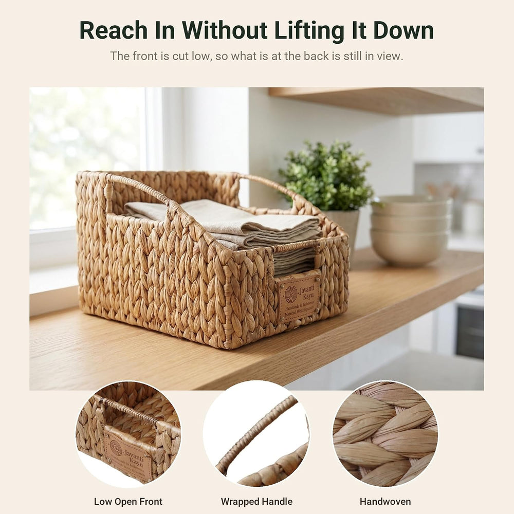 Pantry Organizers and Storage Baskets, 3 Pack, 10" x 9" x 8" |...