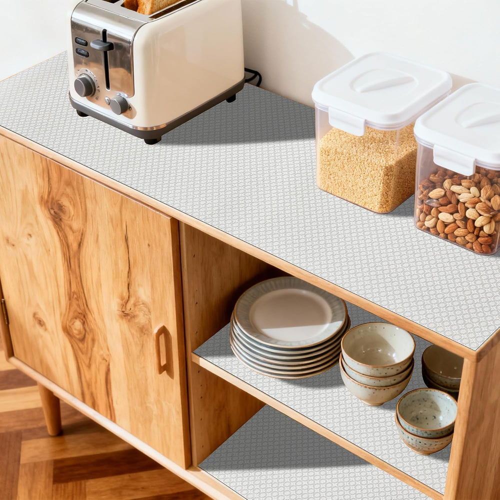 FIFTY FEET 18"x96" Non-Adhesive Shelf Liner for Kitchen Cabinets an...