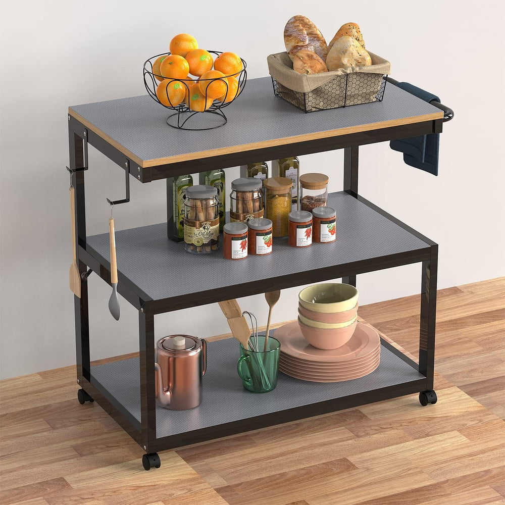 Shelf Liners for Kitchen Cabinets Non Adhensive,Gray 23.6"× 393.7"