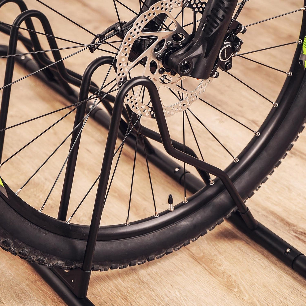 CyclingDeal Bicycle Floor Parking Rack Stand - for Mountain MTB Road Bike - I...