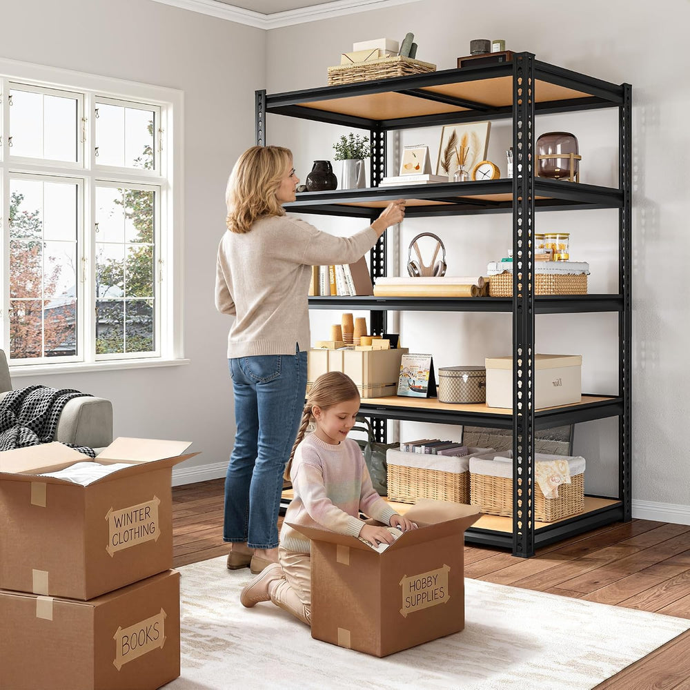 ROOMFAVE Garage Shelving Heavy Duty, 5 Tier,72" H x 35.56" W x 16&q...