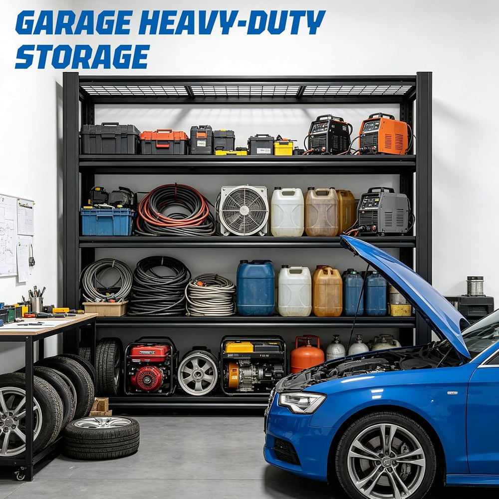 6000lbs Storage Shelf | Metal Garage Shelving, Industrial Shelves,5-Tier Shel...