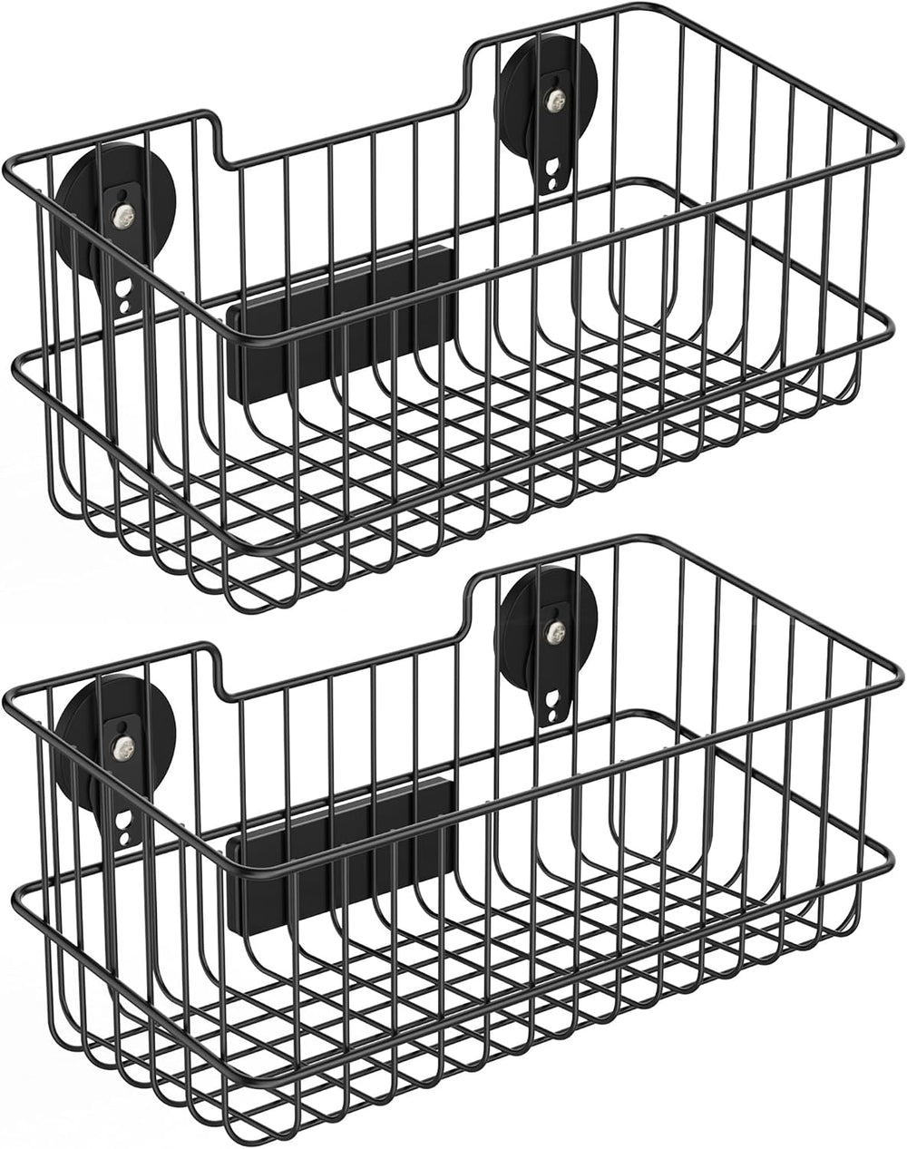 ULIBERMAGNET Magnetic Baskets, Large Capacity Metal Wire Mesh Basket Holder O...