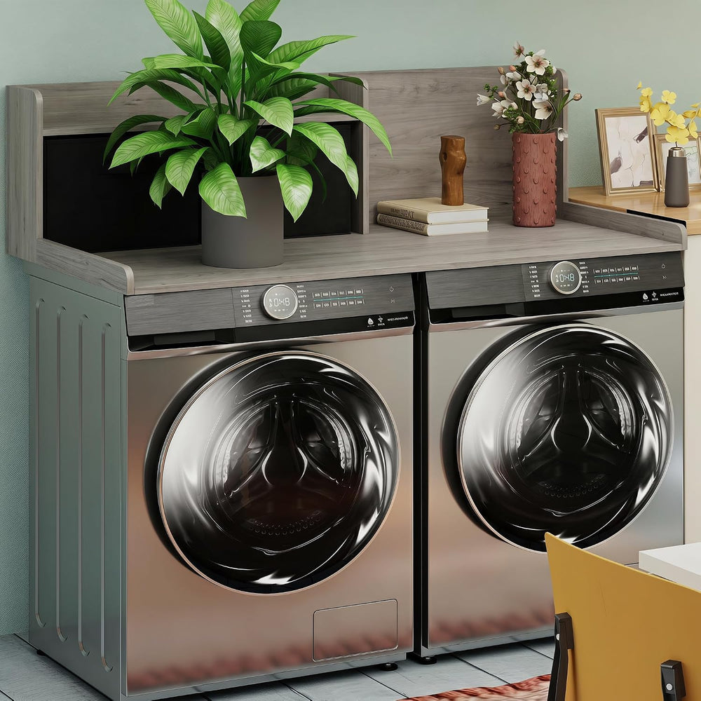 TaoHFE Washer Dryer Countertop,Washer and Dryer Topper for Laundry,Grey OAK