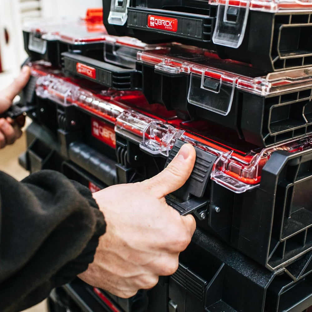 Qbrick System ONE Organizer XL 2.0 Black: Heavy-Duty Stackable Tool & Sma...