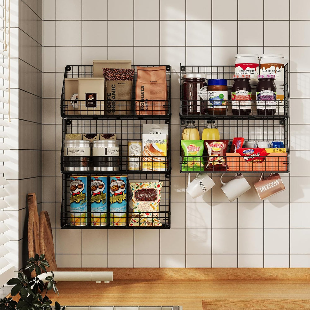 X-cosrack 3-Tier Stackable Detachable Snack Organizer (Large Size), Counterto...