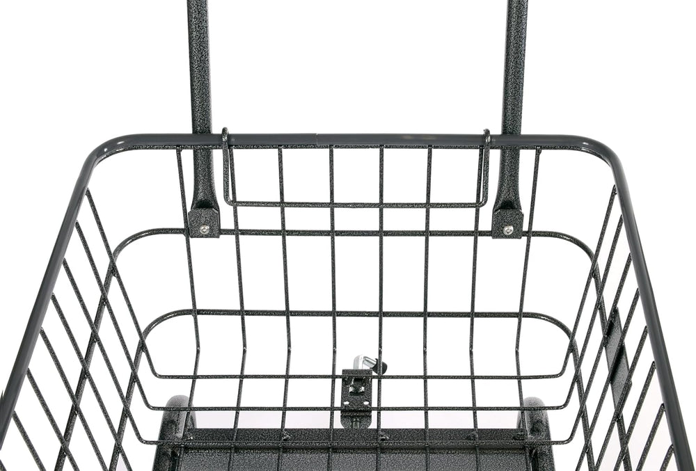 Rolling Laundry Cart with Wheels, Metal Wire Basket, Heavy Duty Utility Cart ...