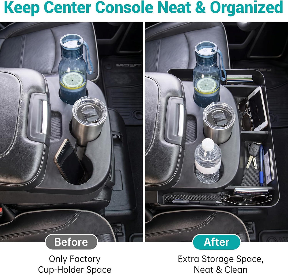 3-in-1 Center Console Organizer for 2013-2018 Dodge RAM 1500 Jump Seat
