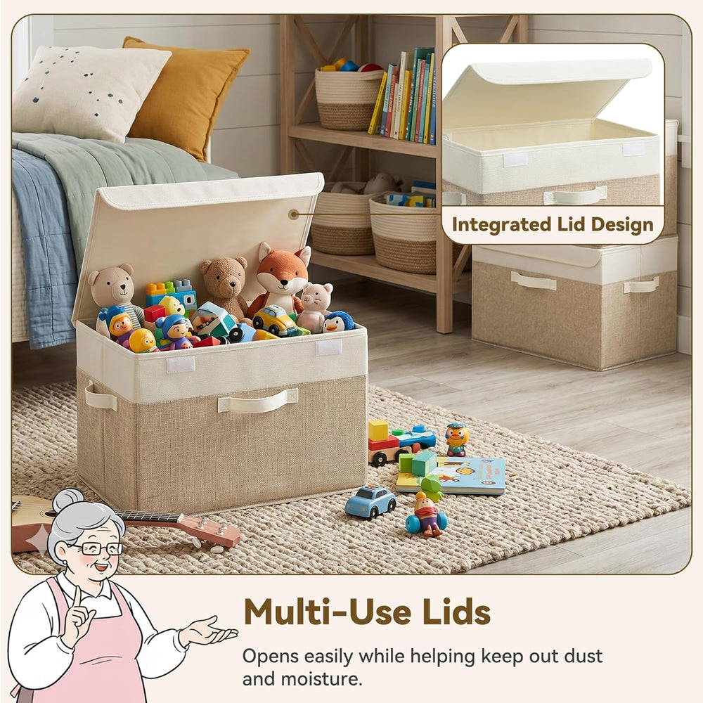 GRANNY SAYS Memory Keepsake Storage Box, Fabric Storage Bins with Lids