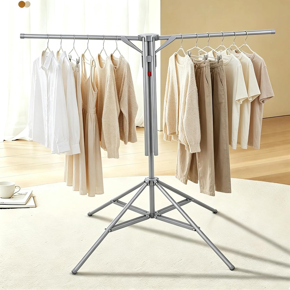 Clothes Drying Rack Outdoor Tower Rack Portable Foldable Collapsible Hanging ...