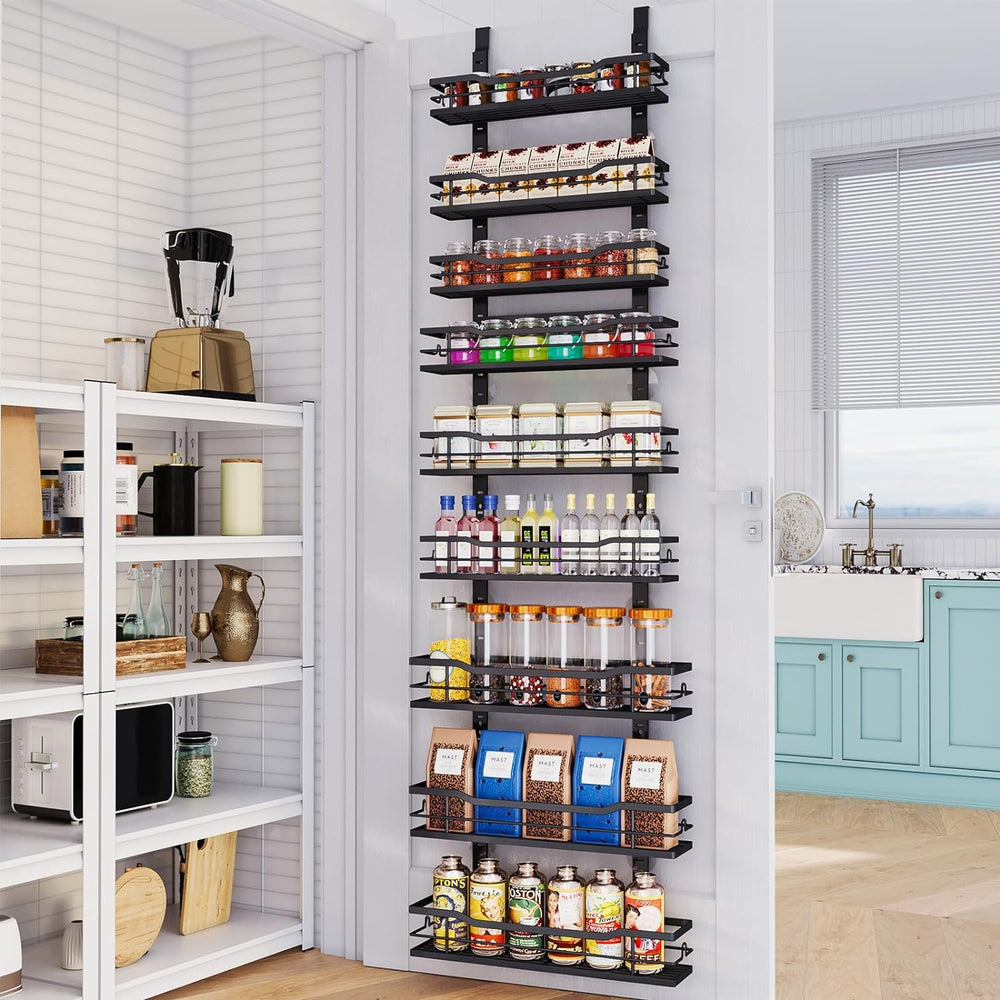 Eastherry Over The Door Pantry Organizer，9-Tier Over The Door Organizer with ...