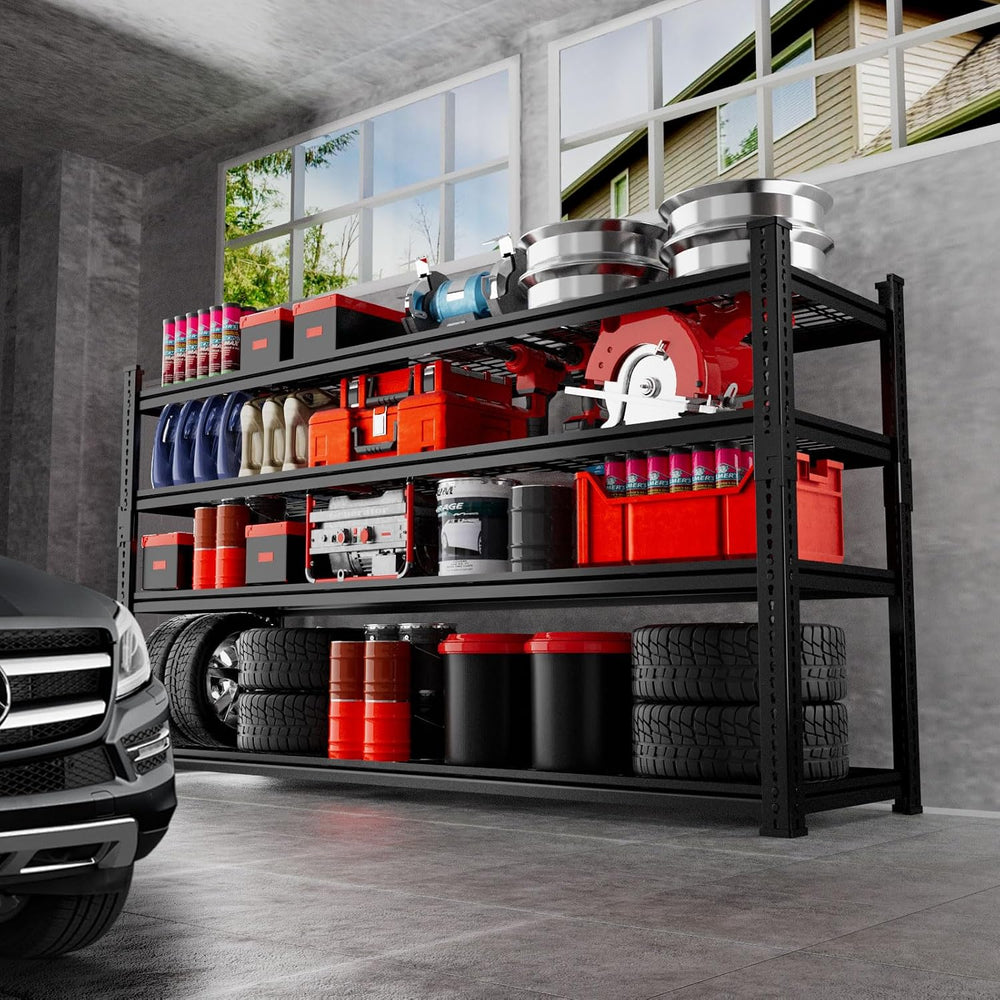 Storage Shelves 2PCS, Garage Shelving Heavy Duty 2640LBS Capacity, 60"L ...