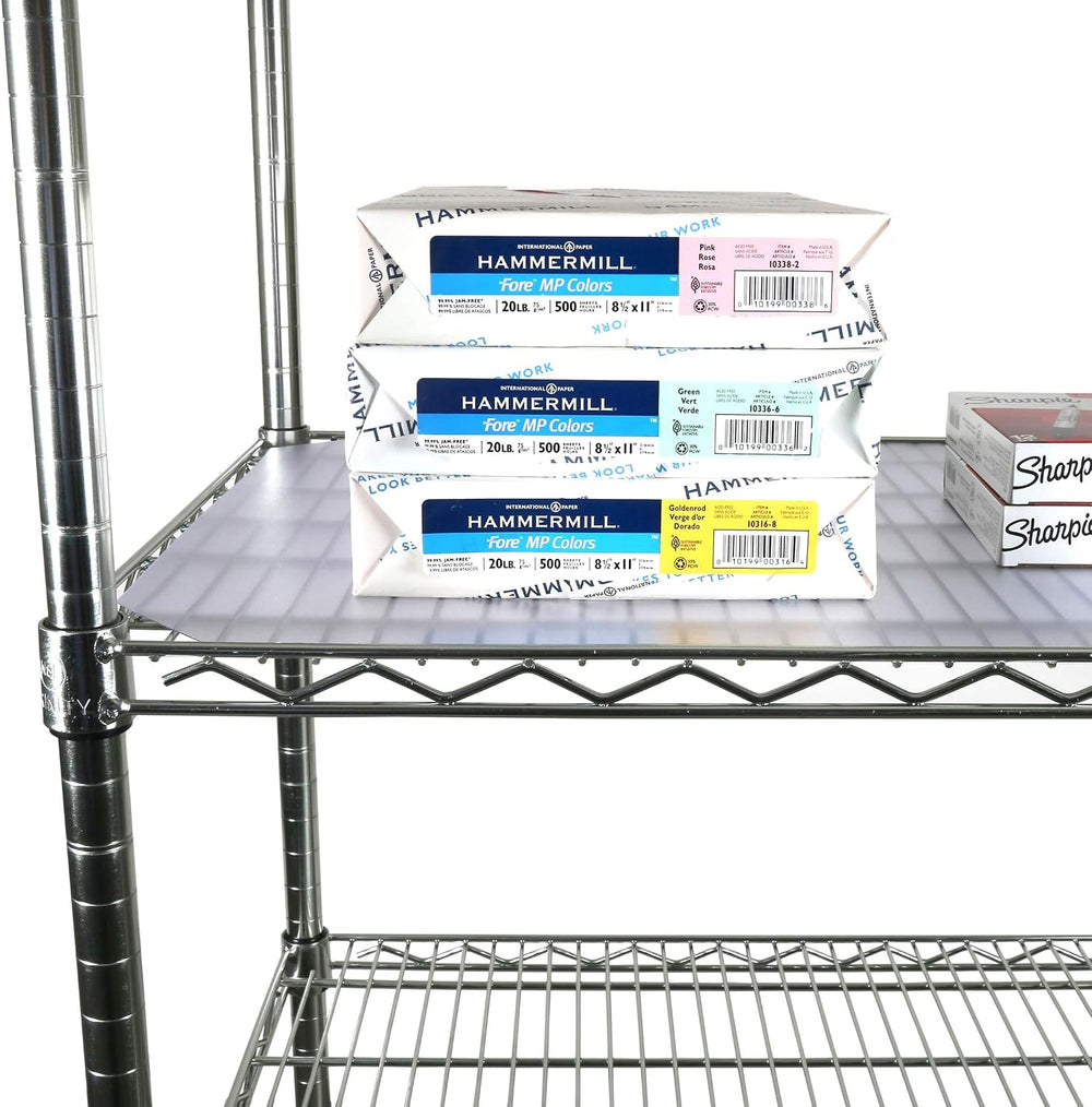 PVC Shelf Liners for Wire Shelving, 4 Pack, Clear Shelf Liners, for Shelf Siz...