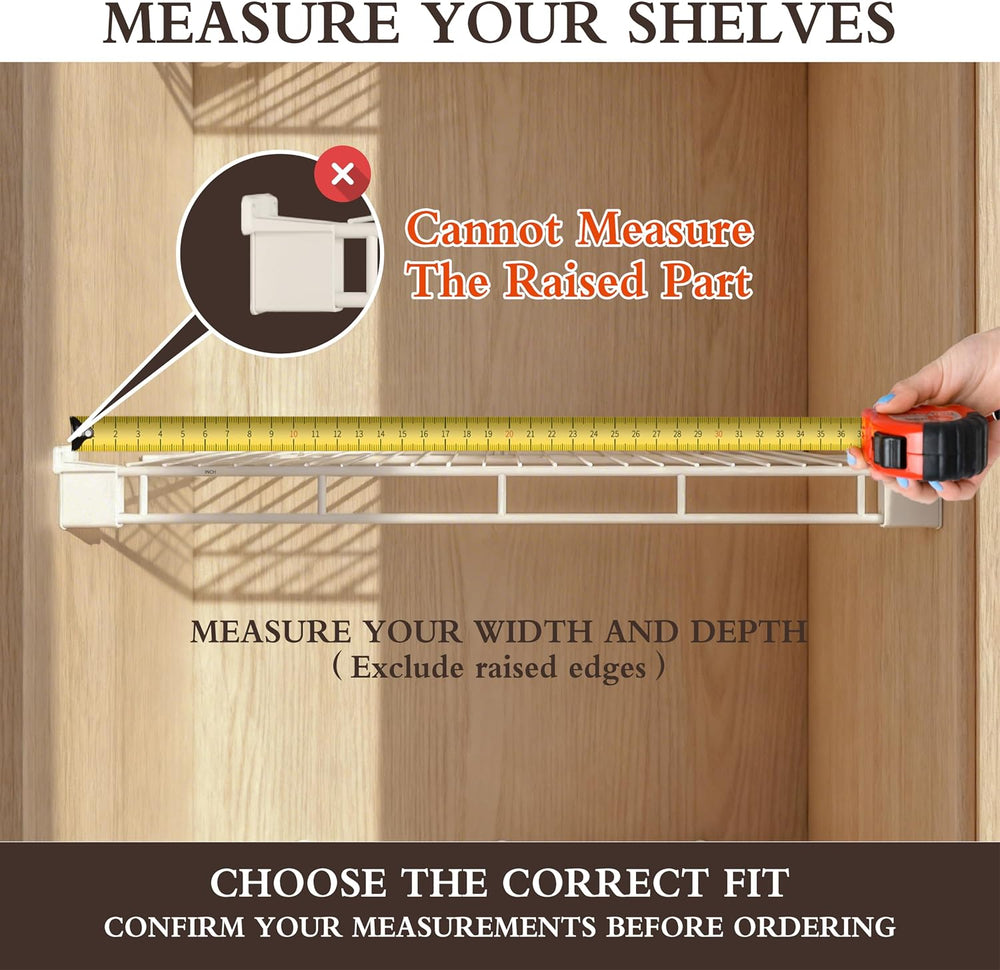 Wire Shelf Covers, 30 x 16 PVC Shelf Covers for Wire Shelving Pantry (5Pcs)