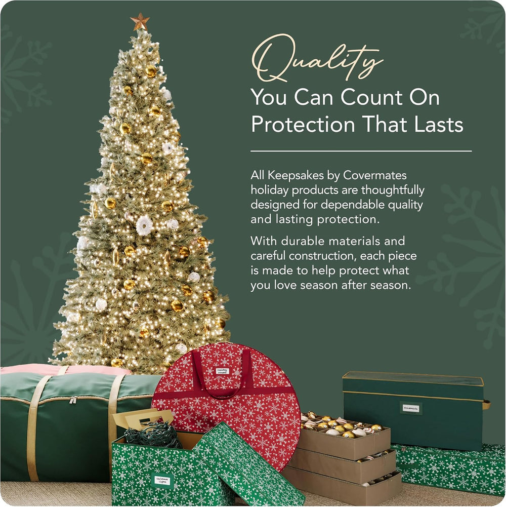 Covermates Adjustable Ornament Storage Box, 25.5" W x 13" D x 12.5&...