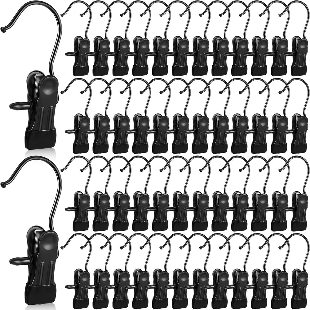 100 Pieces Boot Hangers for Closet Laundry Hooks Hanging Clips Boot Hangers H...