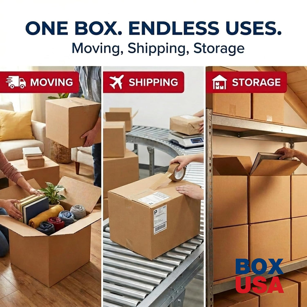 BOX USA Long Boxes Holds 65 lbs, 6x6x48 25-Pk for Shipping & Packing