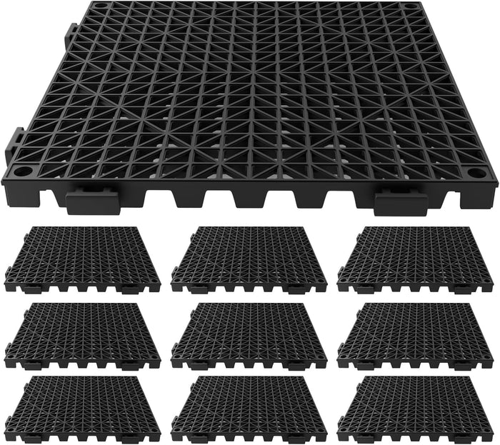 10 Pcs Bar Mat 12 x 12 Inch, Interlocking Non Slip Countertop Drying Mat