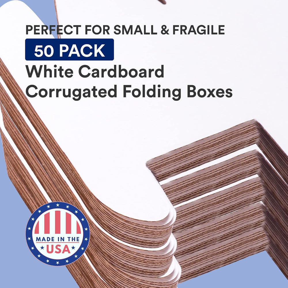 BOX USA Small Shipping Boxes 11'L x 5'W x 5'H, 50-Pack | Foldable...