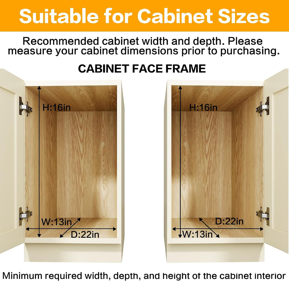2-Tier Kitchen Cabinet,Pull Out Cabinet Organizer,Shelf and Drawer Organizer ...