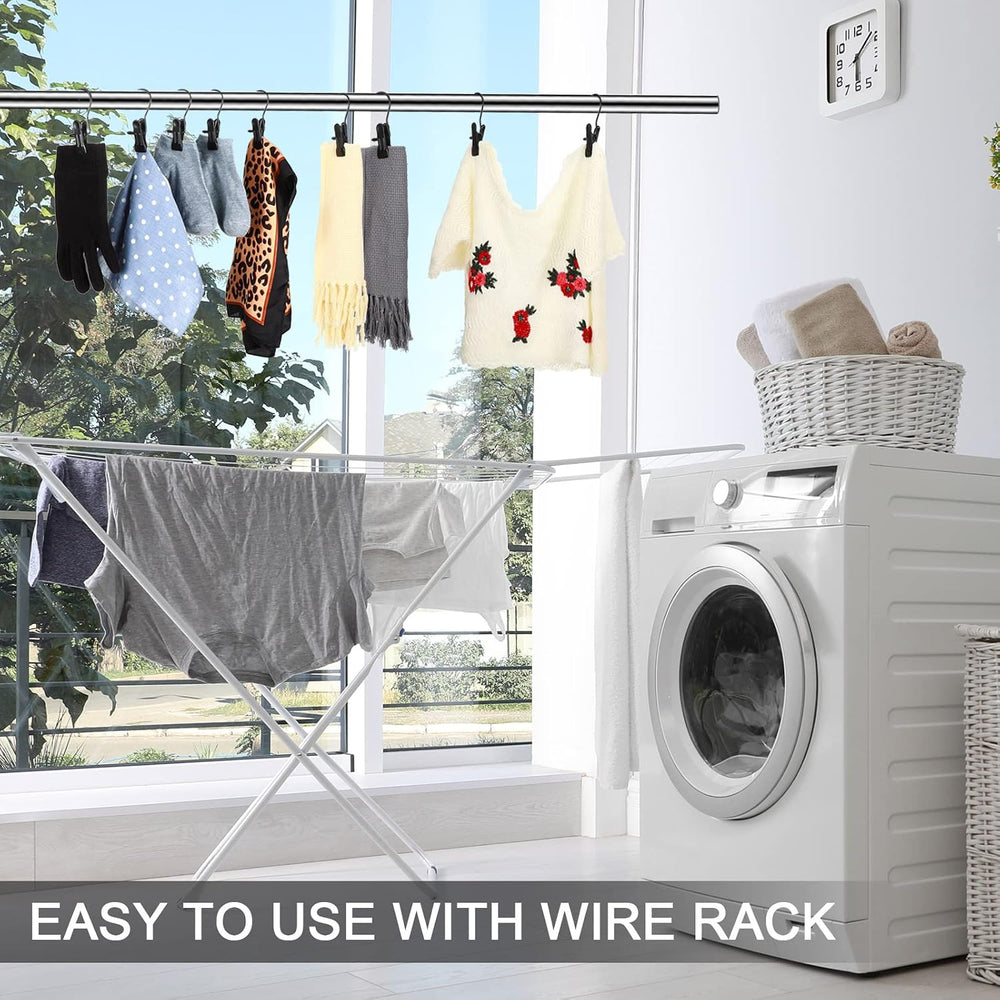 100 Pieces Boot Hangers for Closet Laundry Hooks Hanging Clips Boot Hangers H...