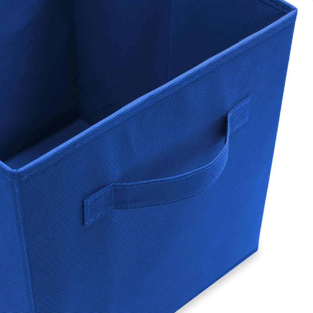 Casafield Set of 12 Collapsible Fabric Cube Storage Bins, Royal Blue - 11&quo...