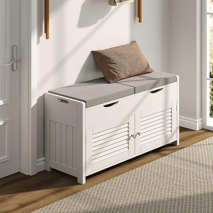 ChooChoo Shoe Storage Bench with Lift Top Storage & Cushioned Seats