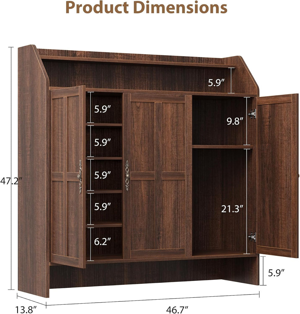 GarveeHome Shoe Storage Cabinet with 3 Doors