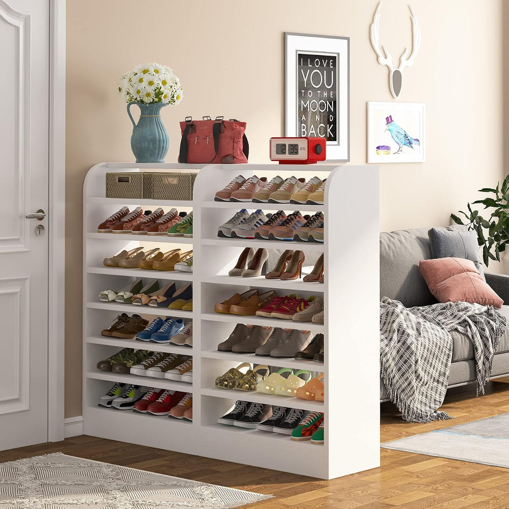 Tribesigns Shoe Rack Set of 2, 8-Tier Tall Shoe Shelf Shoes Storage Organizer...