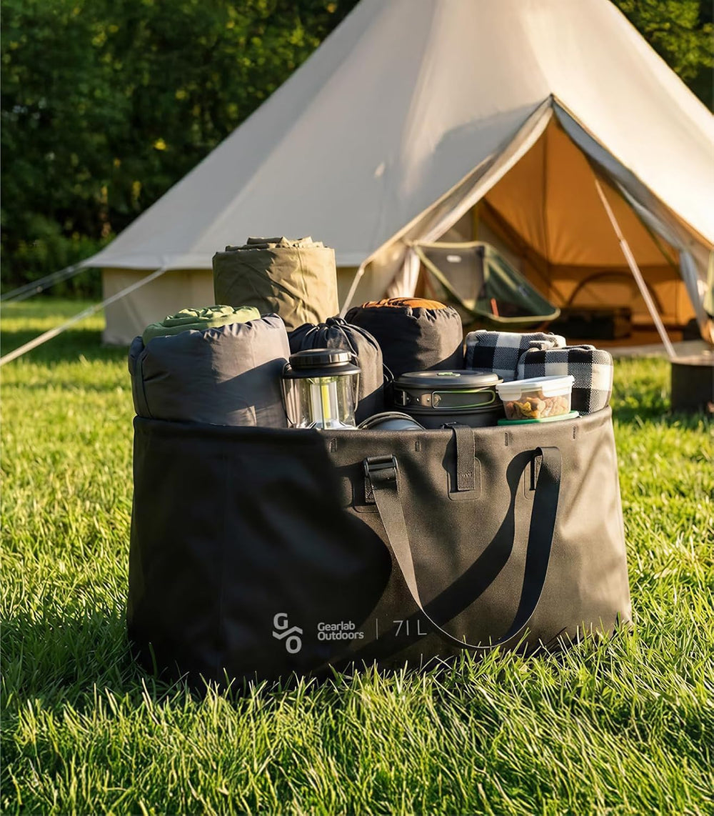 Gearlab Gear Tub - 71L Waterproof Heavy-Duty Gear Bag/Stand-Up Utility Tote f...