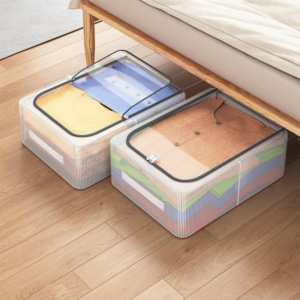 3 Pack Clear Shoe Closet Organizer for Boots Sneaker, 15.8" x 11.8"...