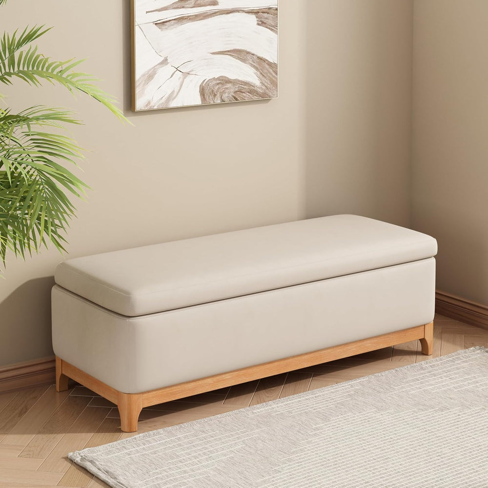Christopher Knight Home Nesley Upholstered Ottoman with Storage for Living Ro...