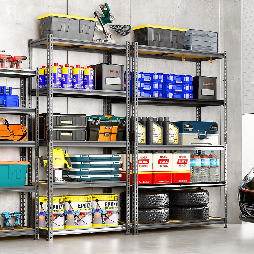 LEVELEVE 5-Tier Storage Shelving Unit, Metal, for Garage, Kitchen, Laundry Ro...