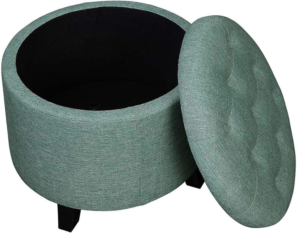 Convenience Concepts Designs4Comfort Round Storage Ottoman 19.75" - Vers...