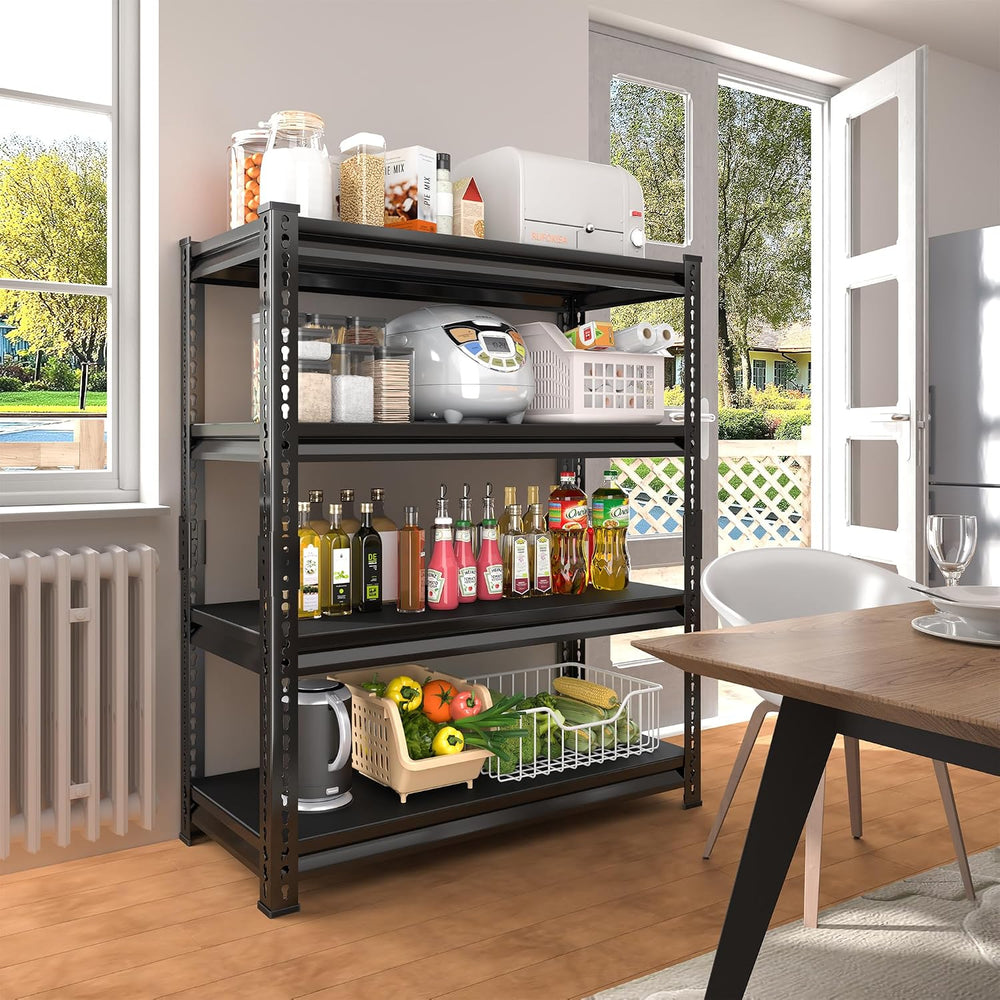 40" W Garage Shelving Heavy Duty，1800LBS Loads Metal Shelving Units and ...