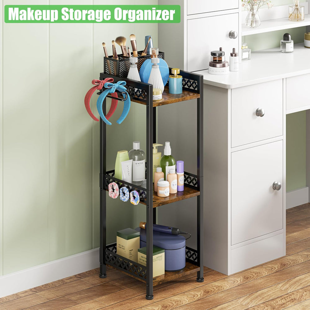 3 Tier Bathroom Organzier Storage Shelf Stand Toilet Paper Holder