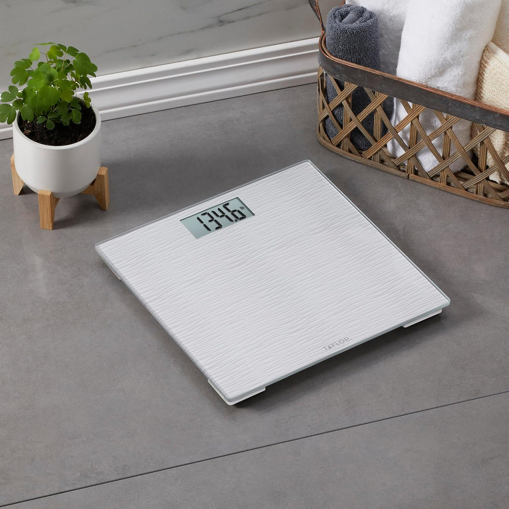 Taylor Digital Body Scale for Body Weight - Tempered Glass Platform with Phot...