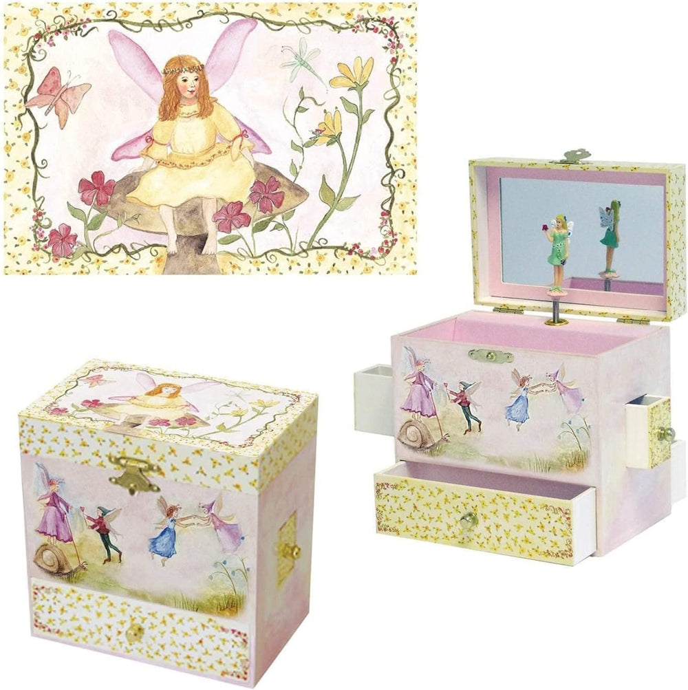 Enchantmints Fairy Music Box for Girls Spins to Music 4 Pullout Drawers