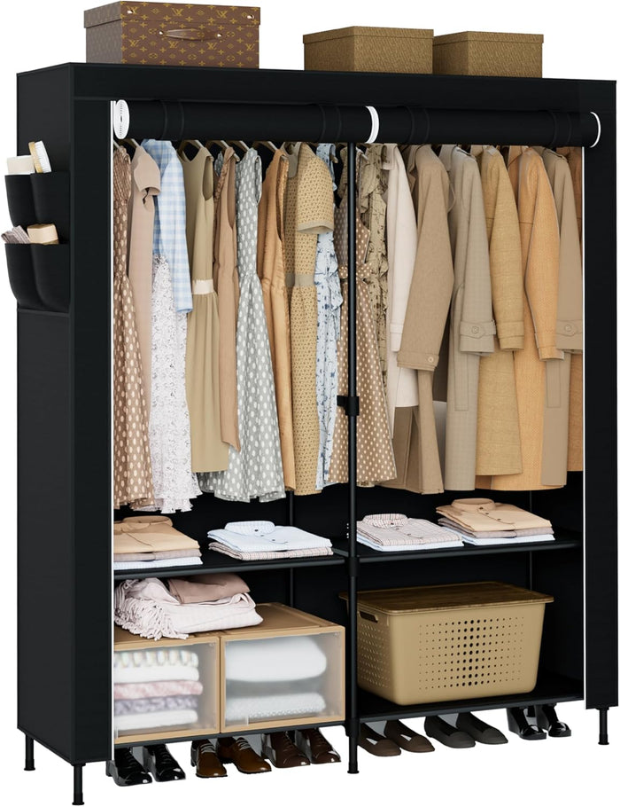 Portable Closet, 54.3 Inch Large Capacity Wardrobe Closet