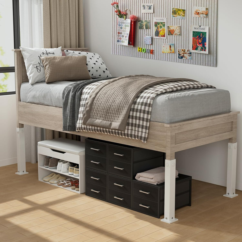 BOLUO Stackable Storage Drawers Narrow Closet Organizers and Storage Fabric B...