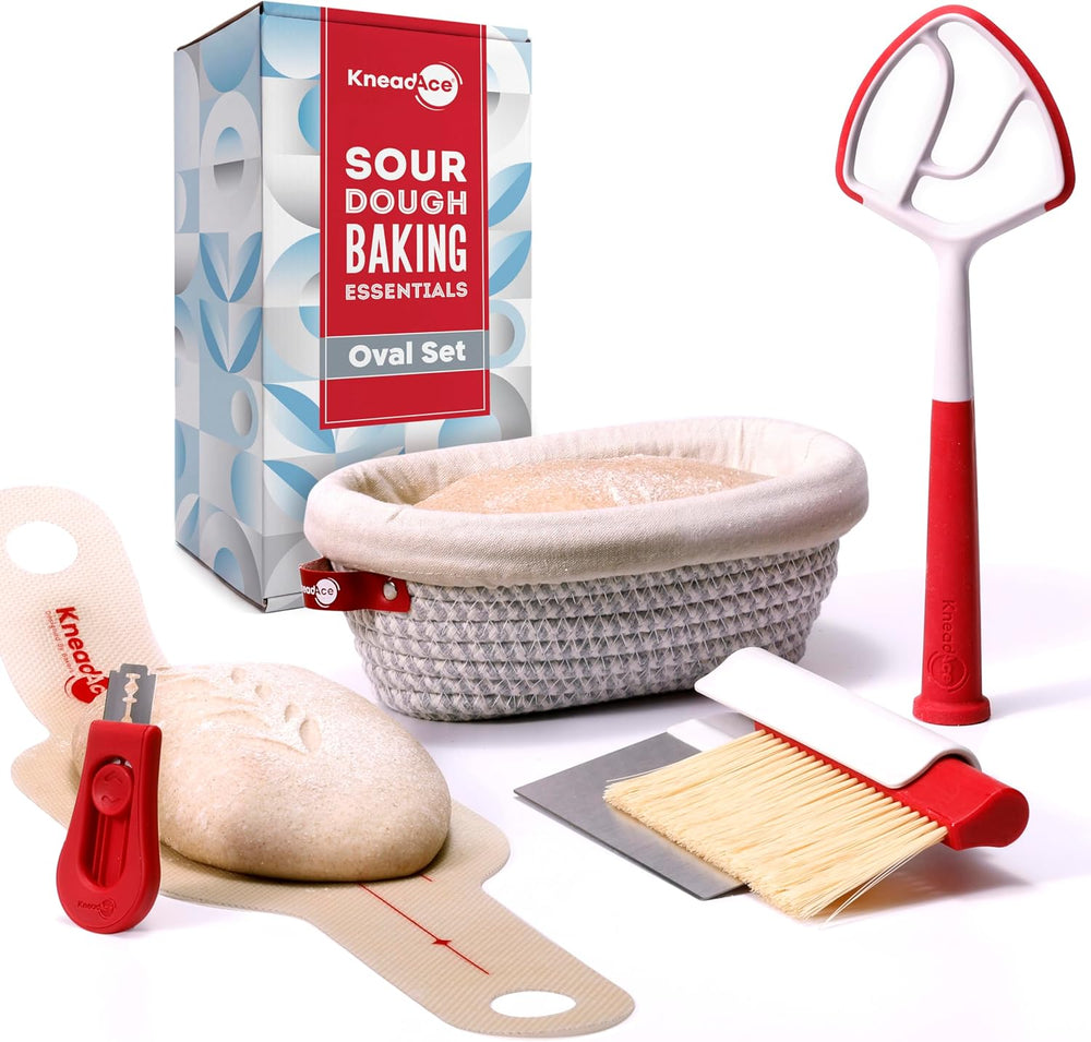 KneadAce Essential Sourdough Starter Kit - Artisan Bread Baking Tools