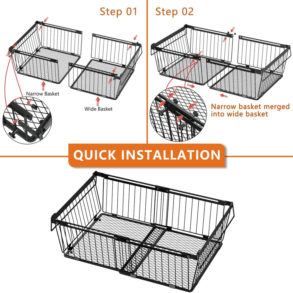 Large Freezer Organizer Bins for 10 to 20 Cu.Ft,Leak-Proof Bottom,4 Pack